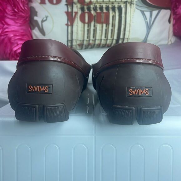 (M) Swims Penny Loafers for men, size 8.5 in wine red - Picture 4 of 9